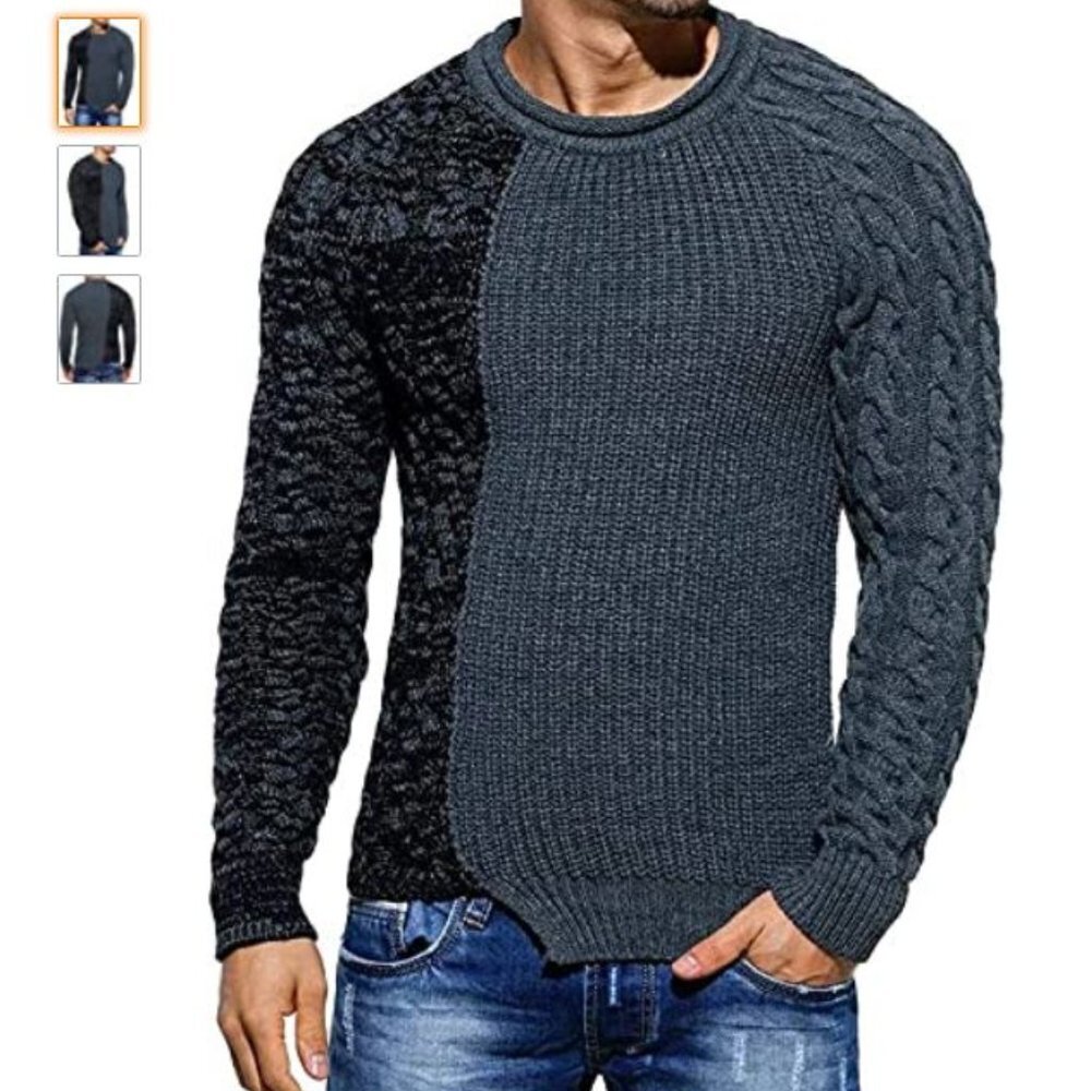 Weatherproof Men's Cable Knit Sweater Pullover
